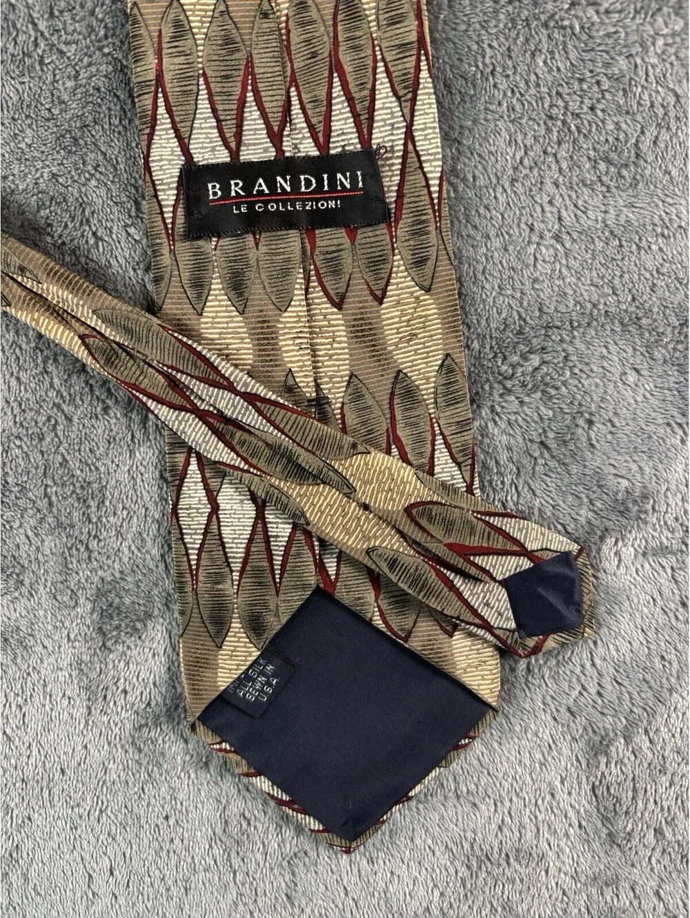 Brandini Le Collezioni Geometric Pattern Tie All silk